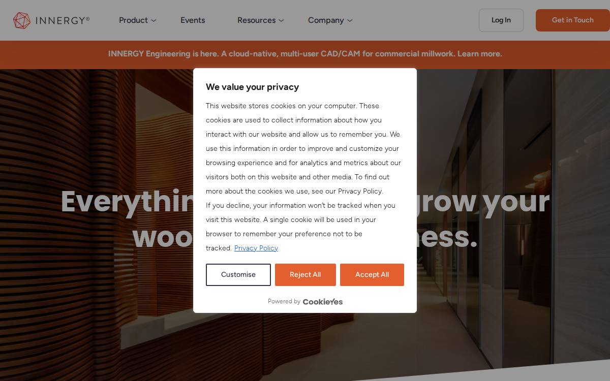 Innergy website preview