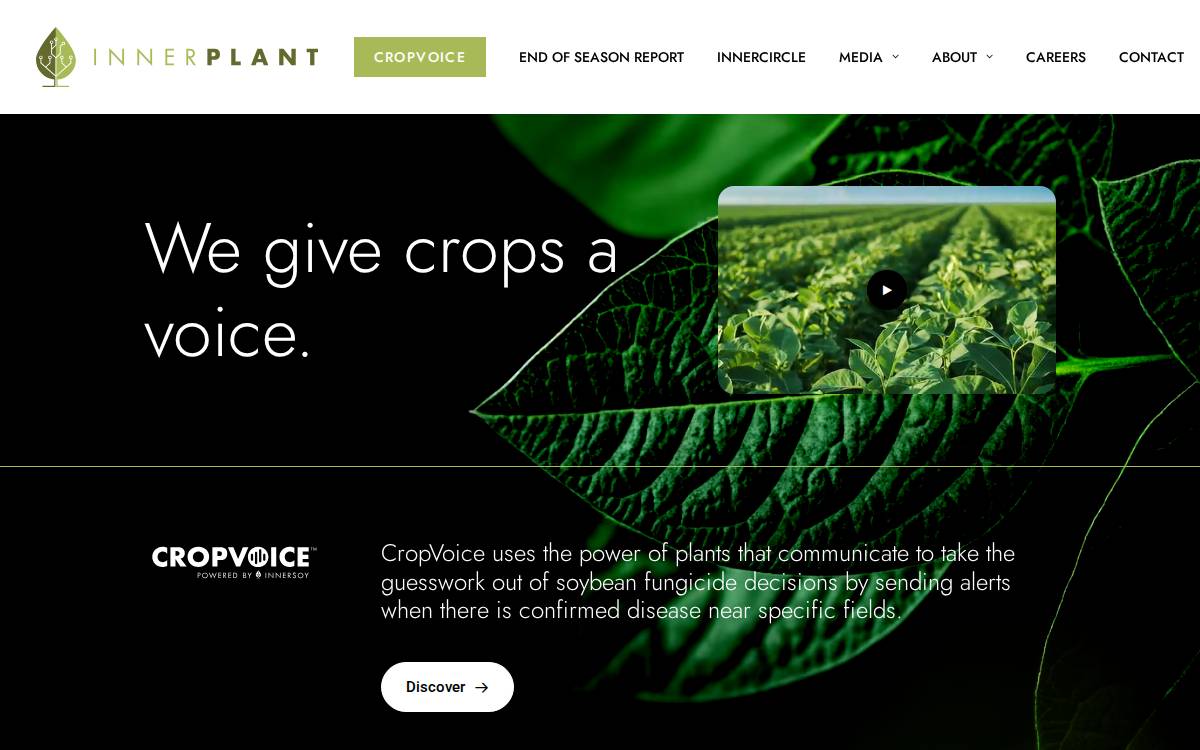 Innerplant website preview