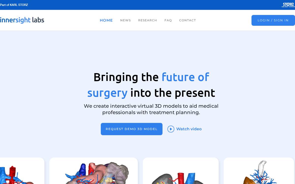 Innersight Labs website preview