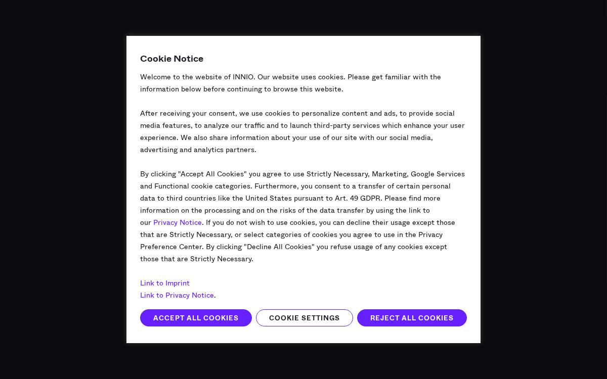INNIO website preview