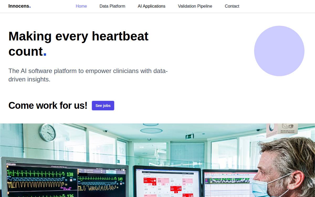 Innocens website preview