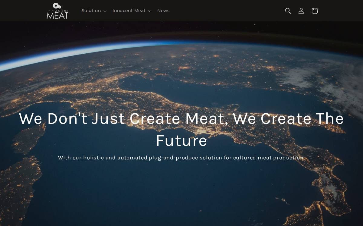 Innocent Meat website preview