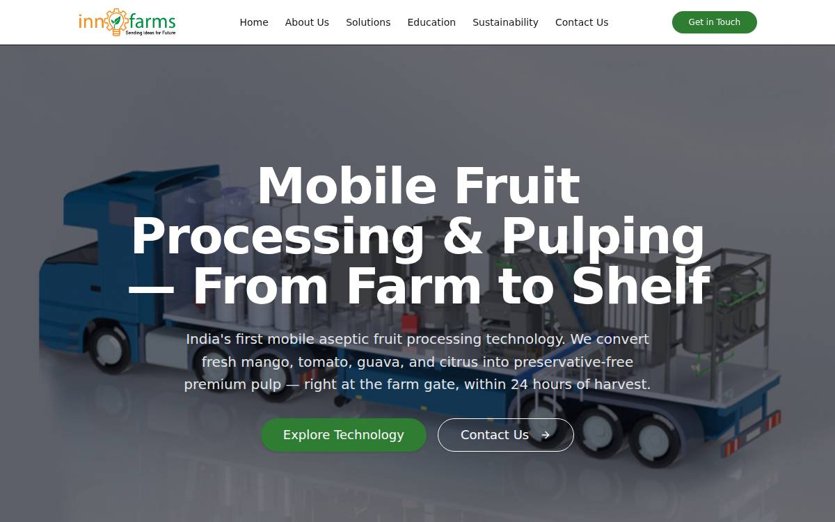 Innofarms website preview