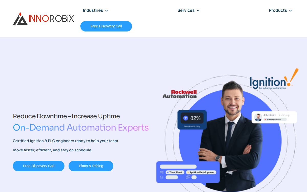 Innorobix Automation Inc Website website preview