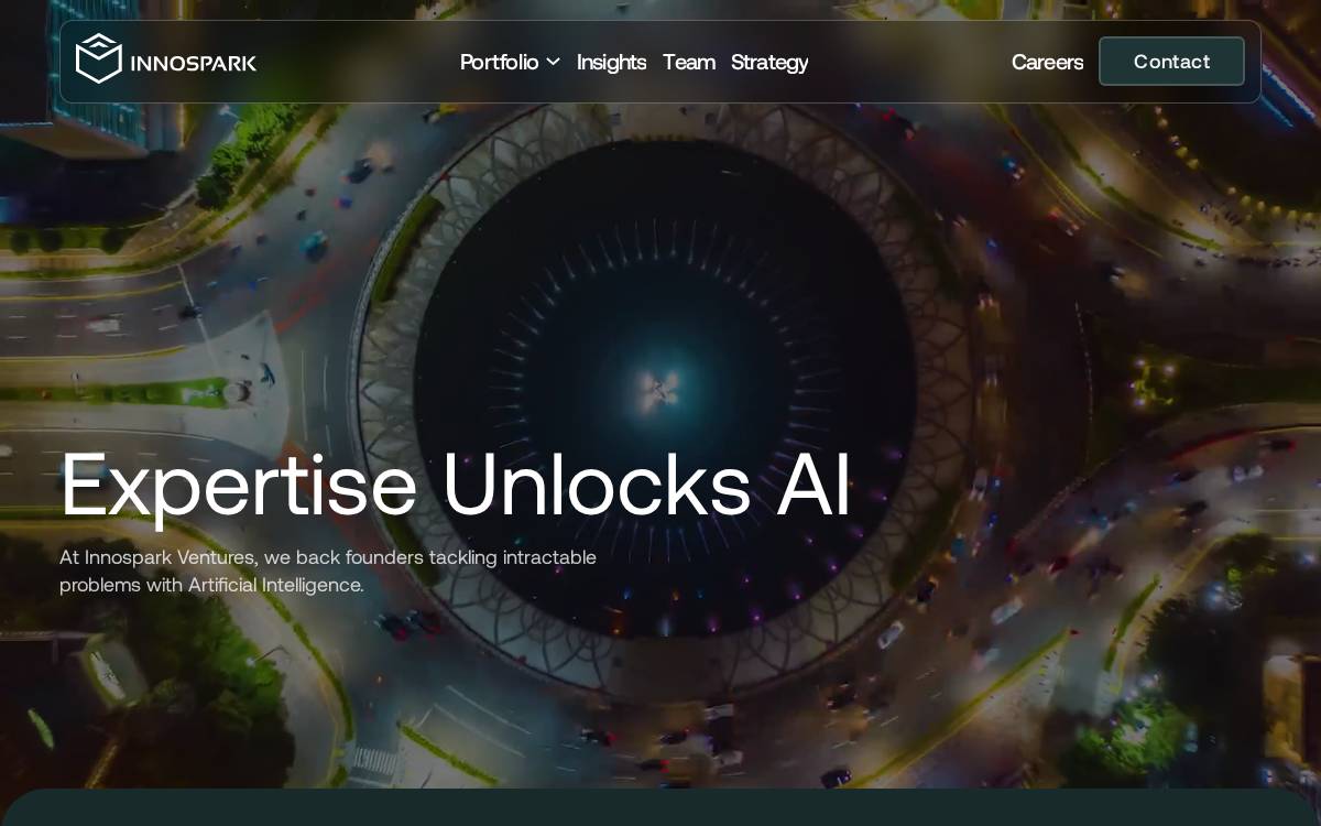 Innospark website preview
