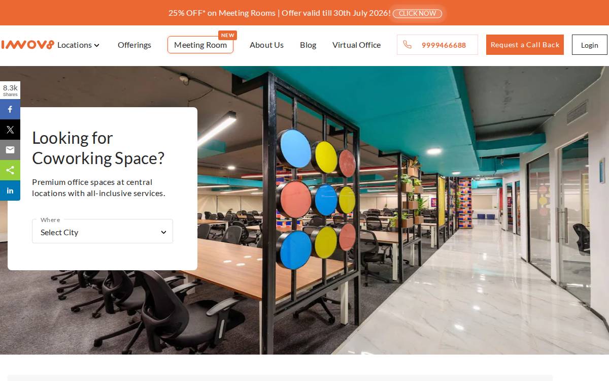 Innov8 website preview