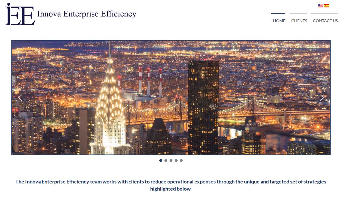 Innova Enterprise Efficiency website preview