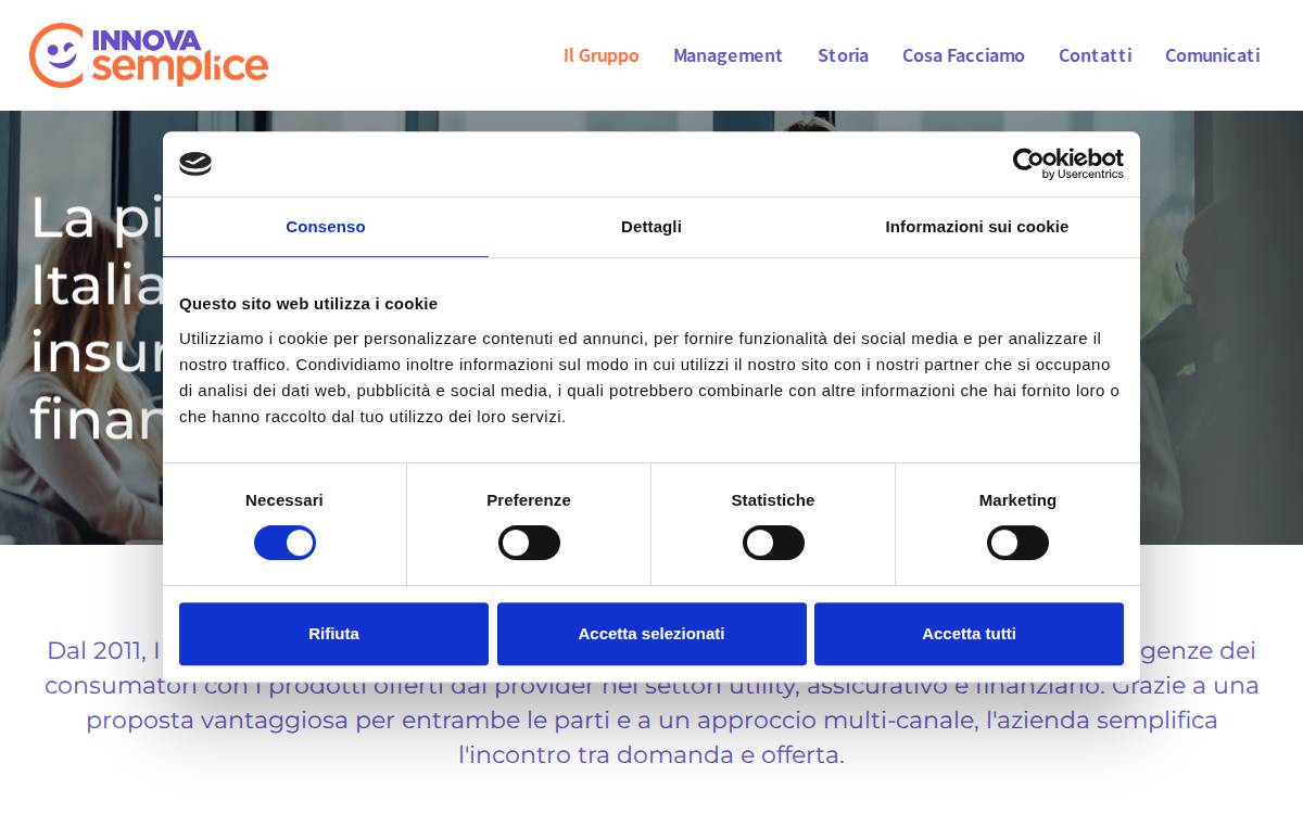 Innova Semplice website preview