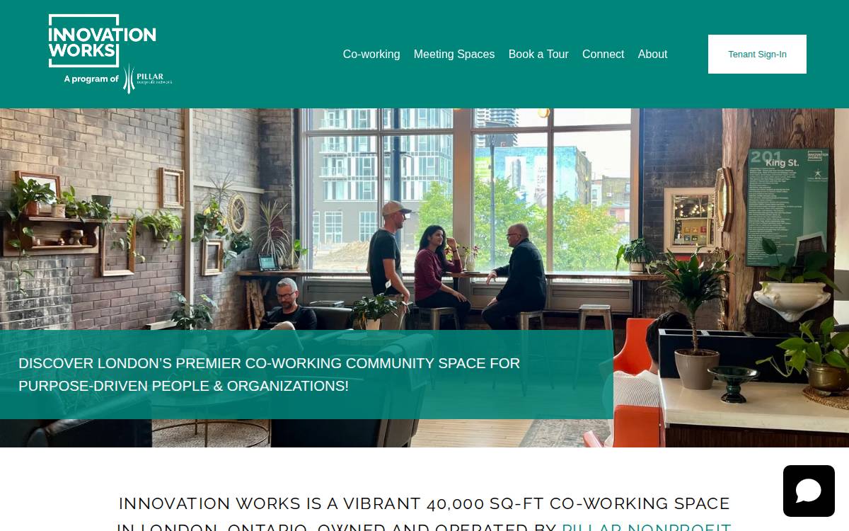 Innovation Works London website preview