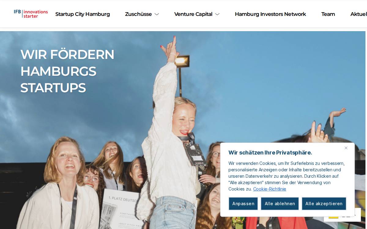 Innovationsstarter website preview