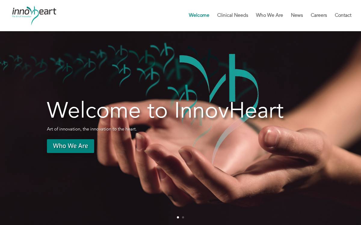 InnovHeart website preview