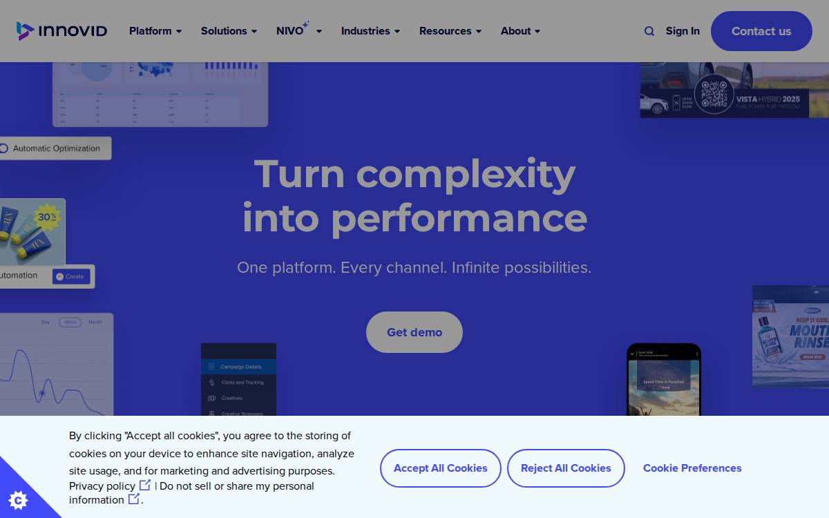 Innovid website preview