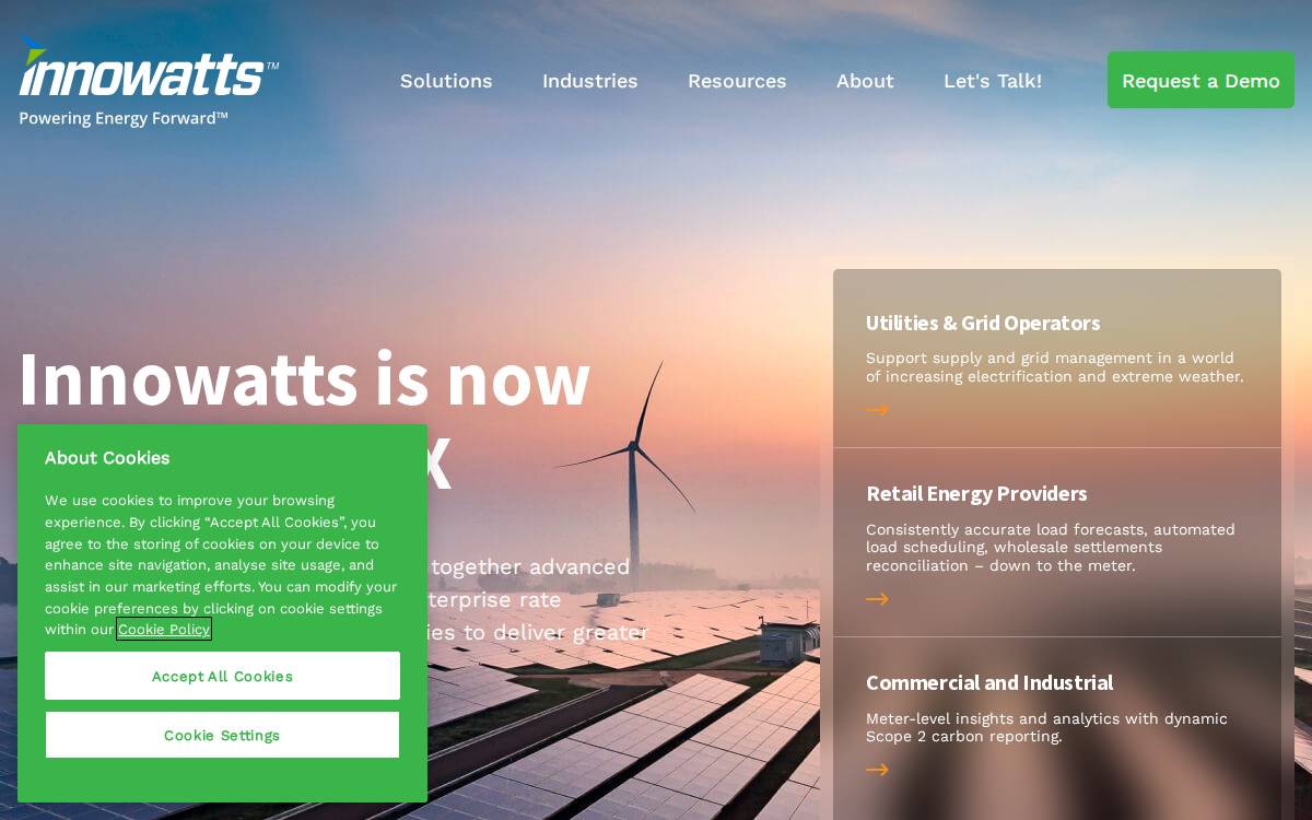 Innowatts website preview