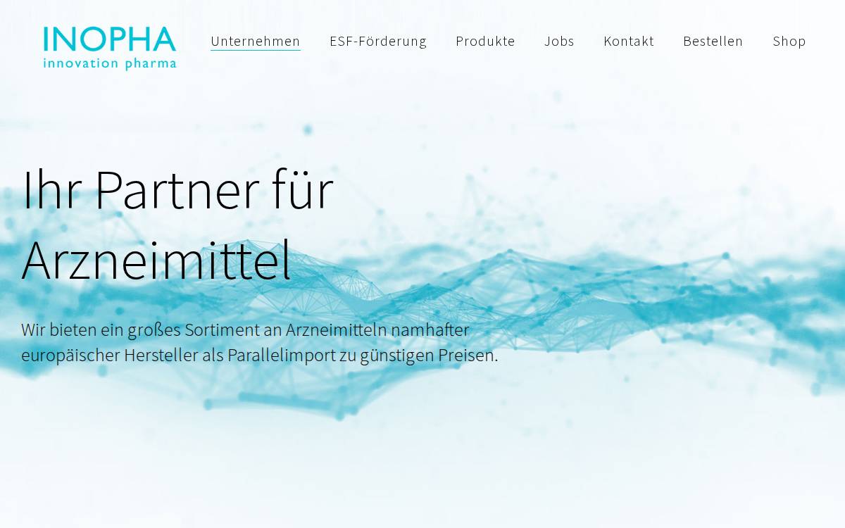 Inopha website preview