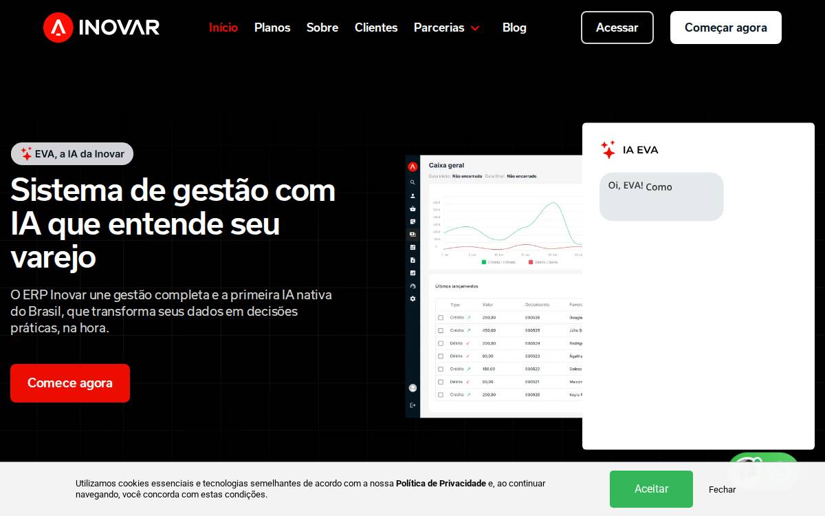 Inovar website preview