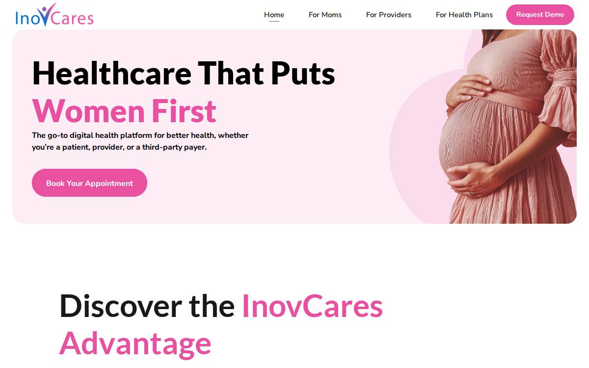 InovCares website preview