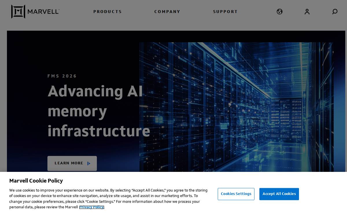 Inphi website preview