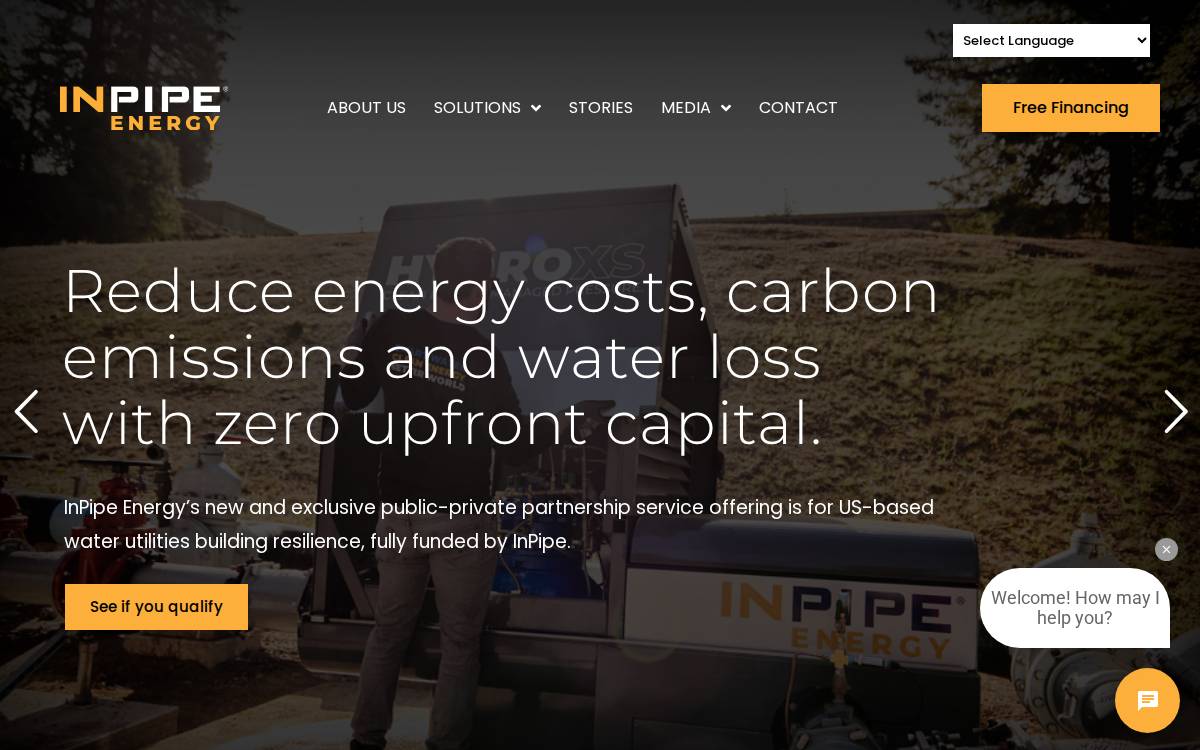InPipe Energy website preview