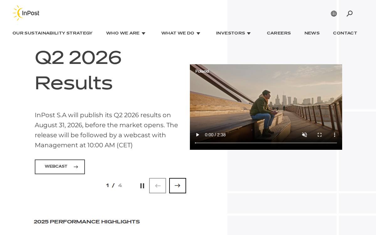 InPost website preview