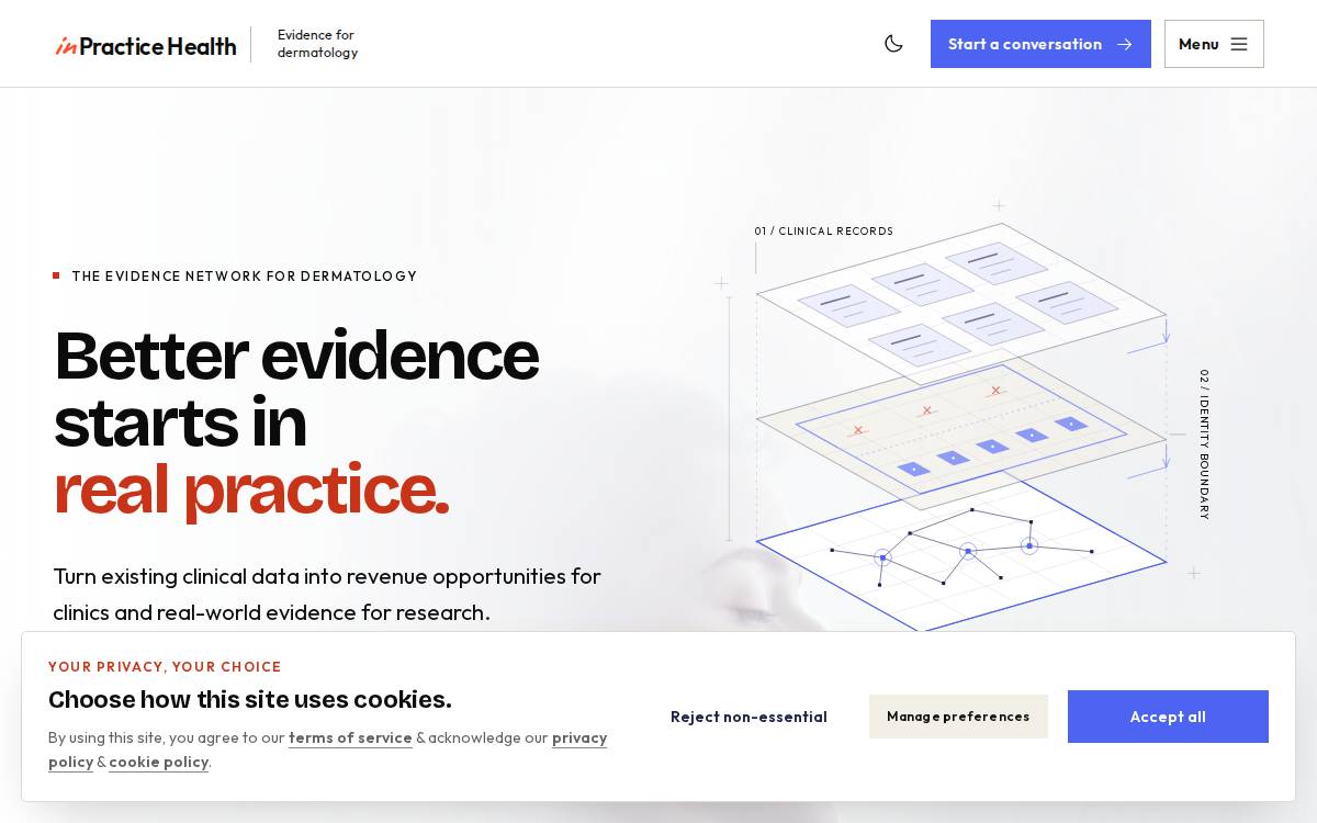 InPractice website preview