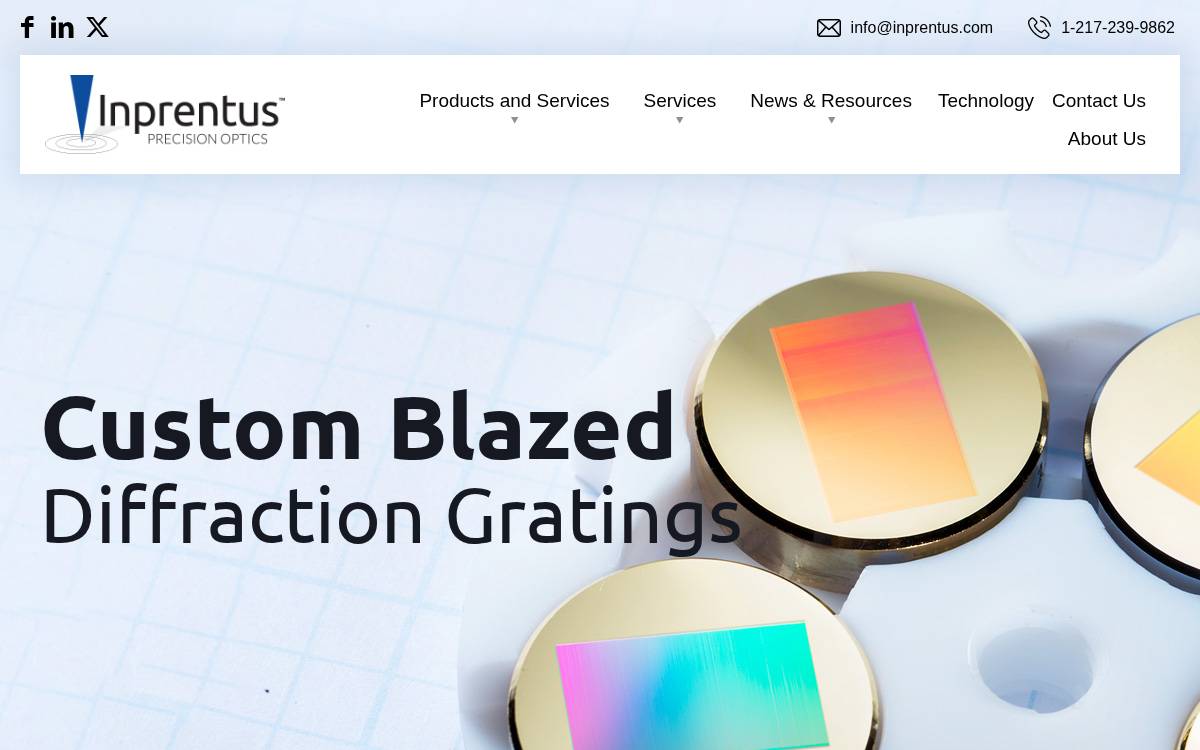 Inprentus website preview