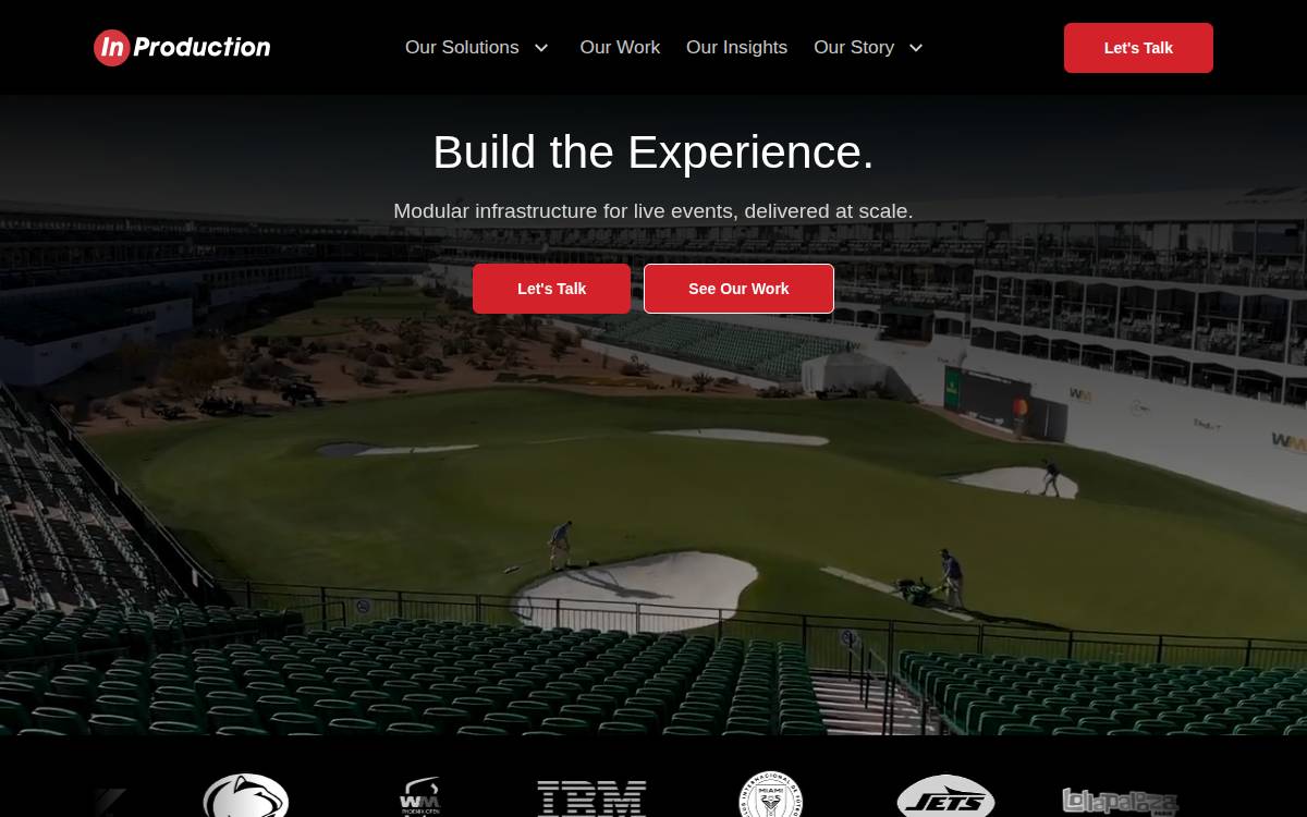 Inproduction website preview