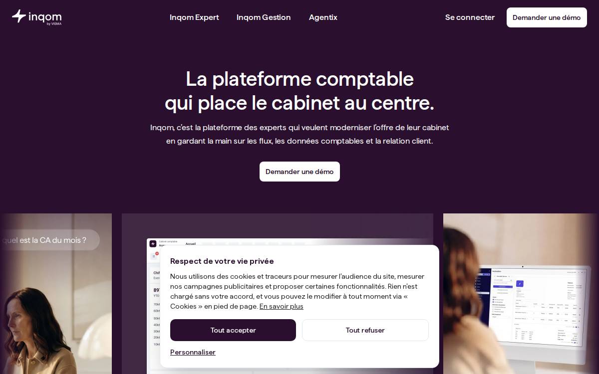 Inqom fintech-blockchain website preview