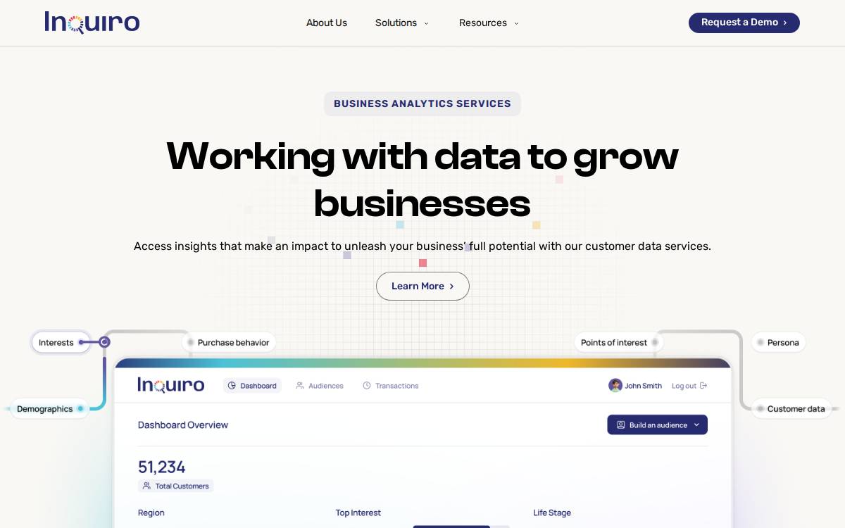 Inquiro website preview