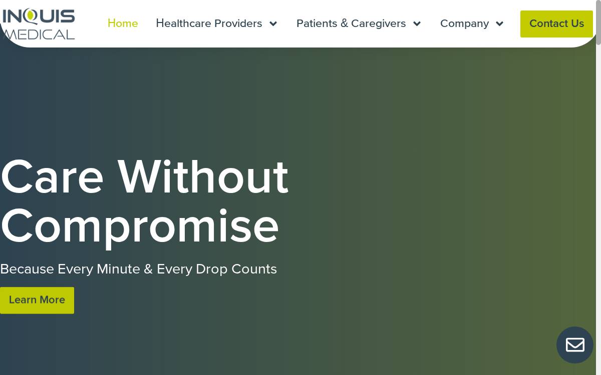 Inquis Medical website preview