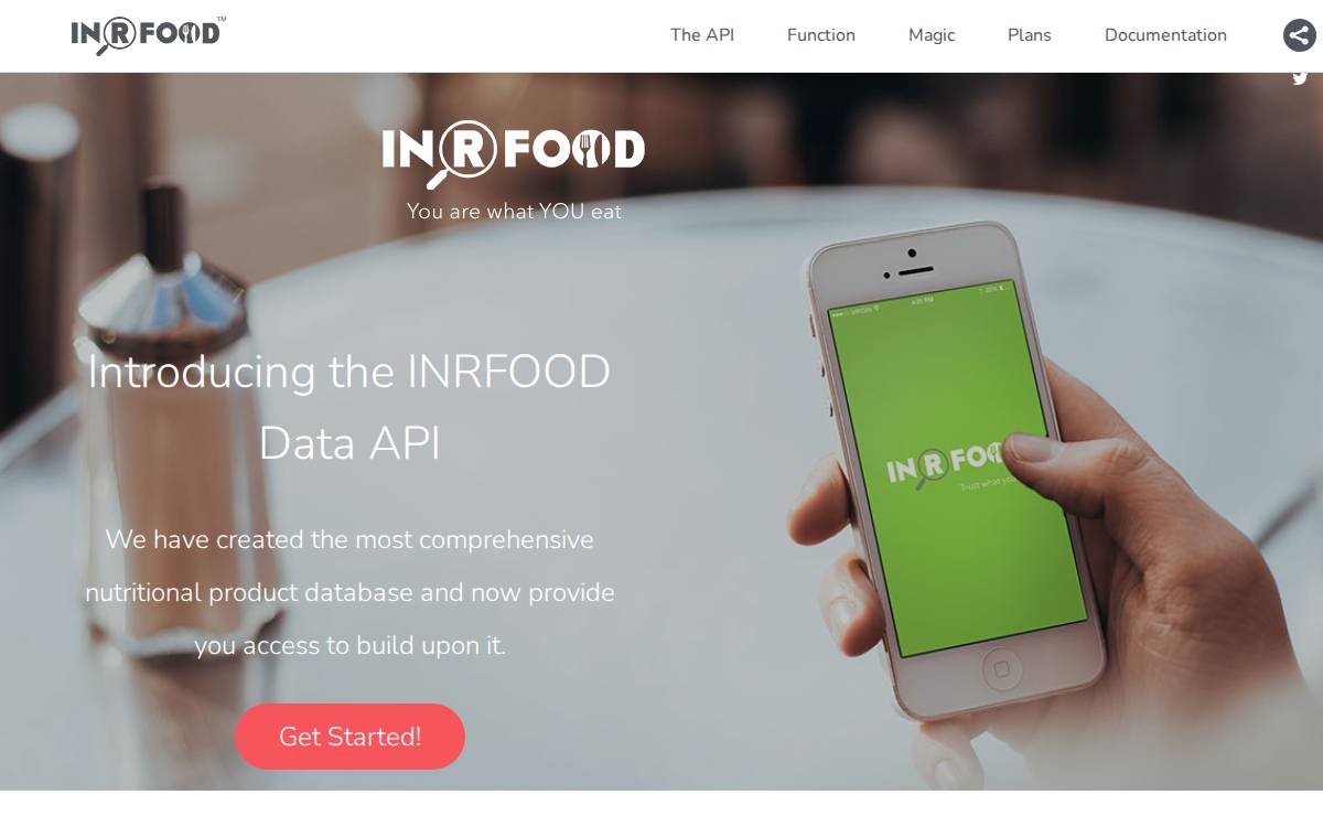Inrfood website preview