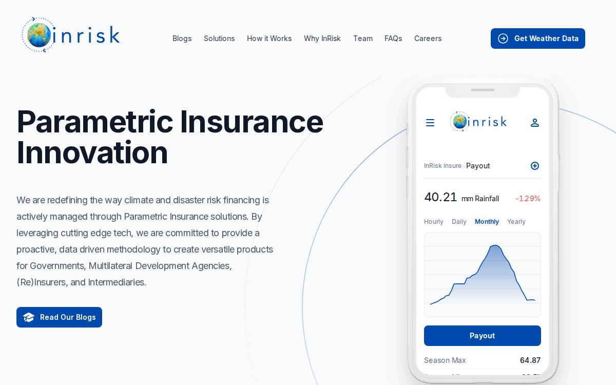 Inrisk website preview