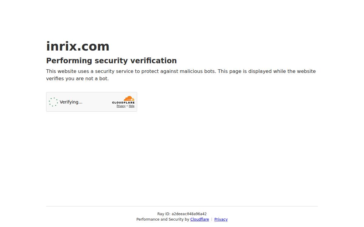 INRIX website preview