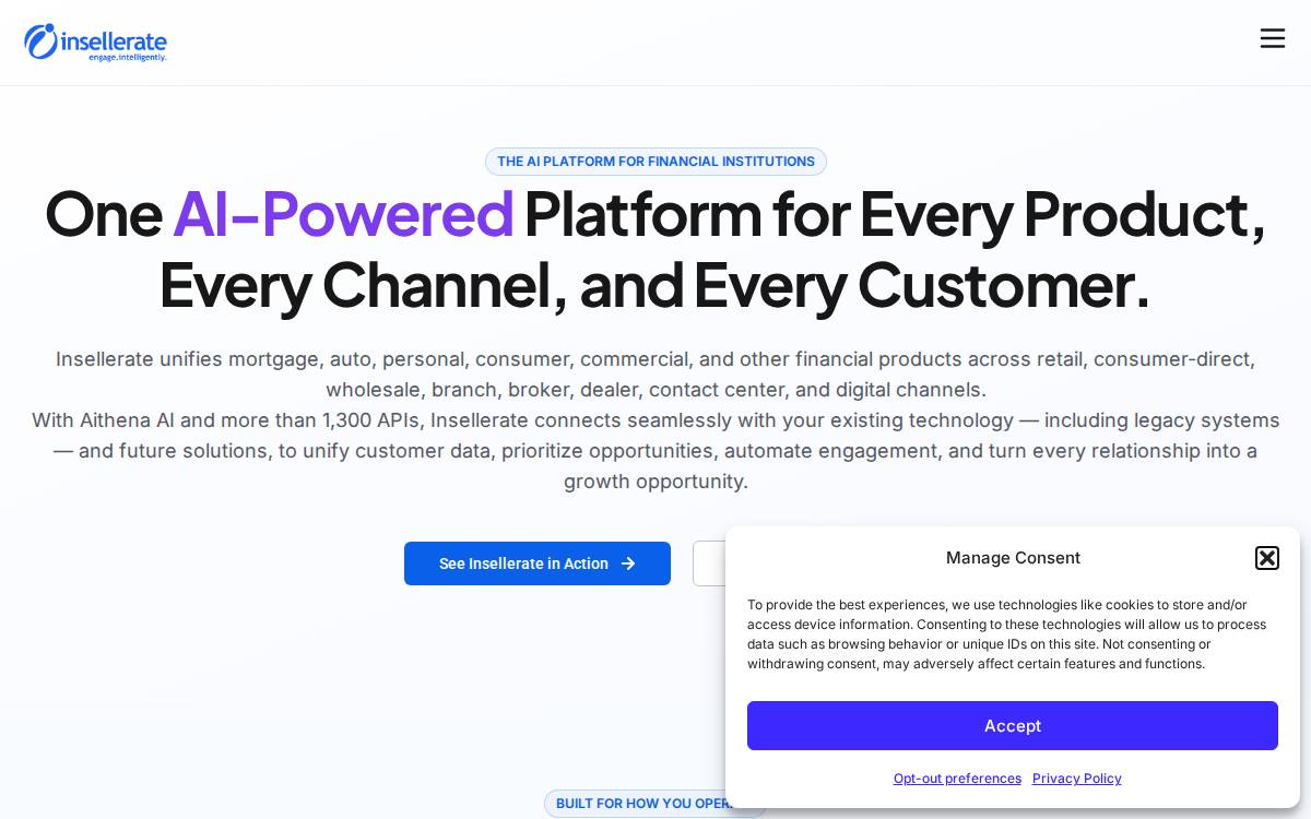 Insellerate website preview