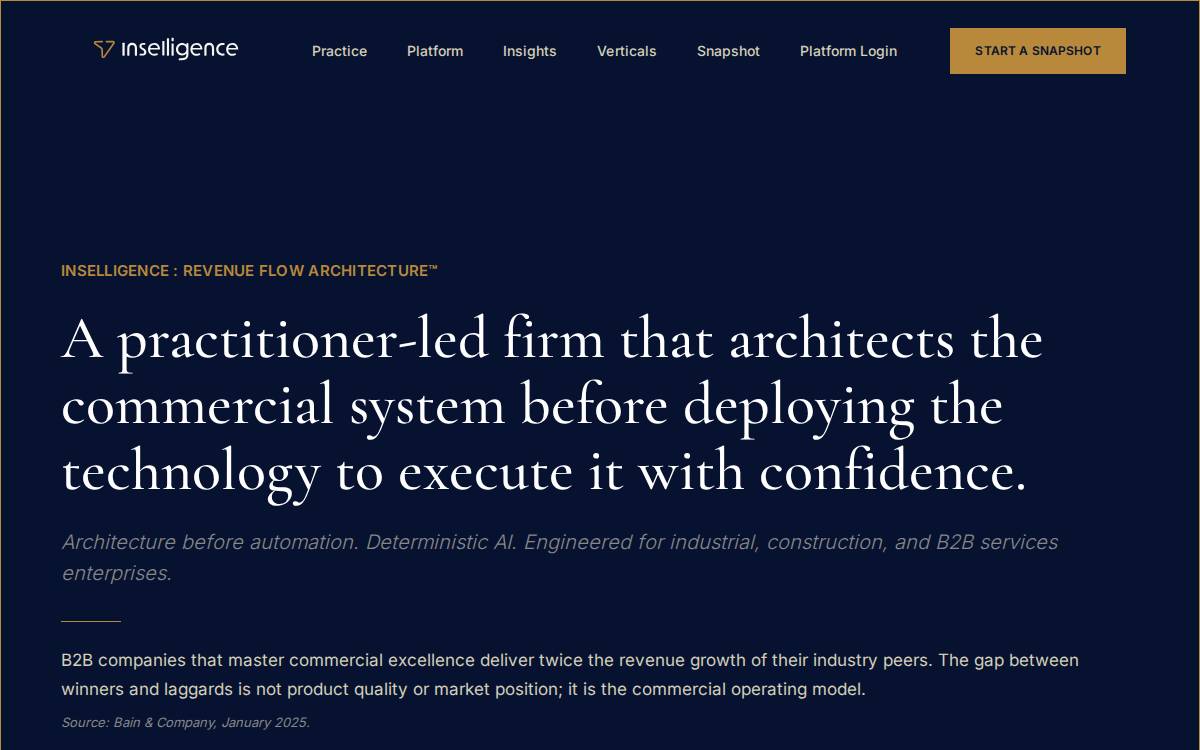 Inselligence website preview