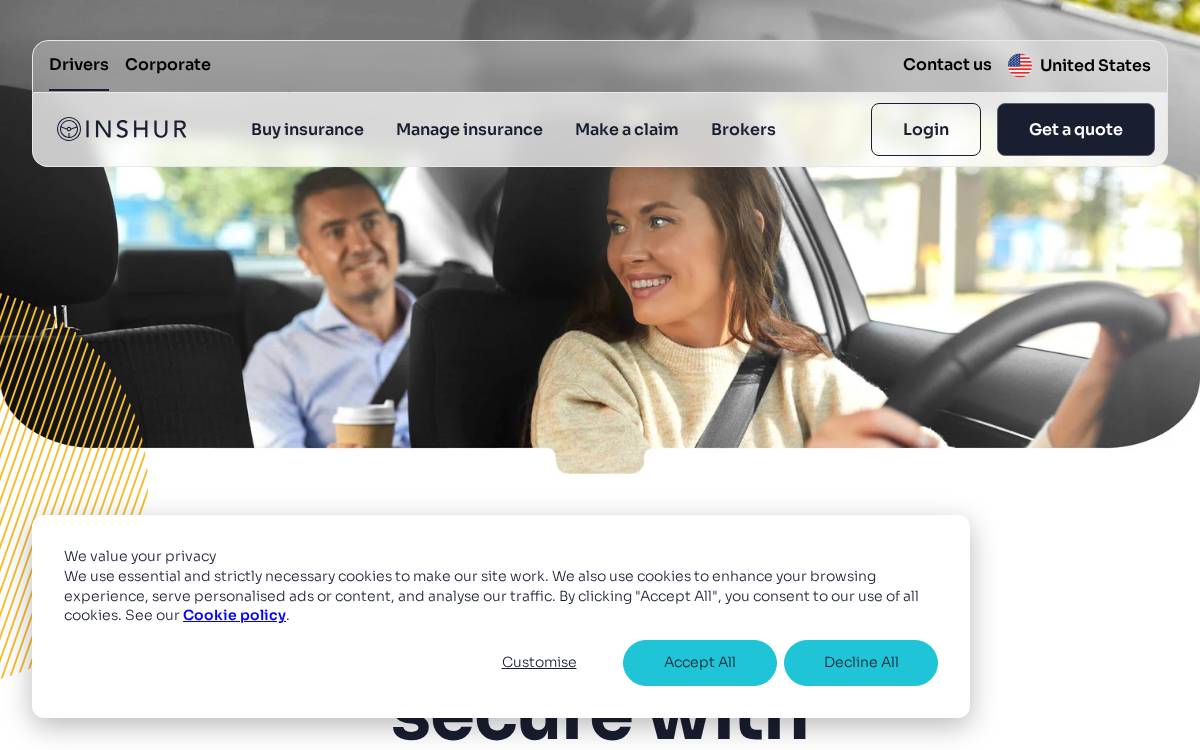 Inshur website preview