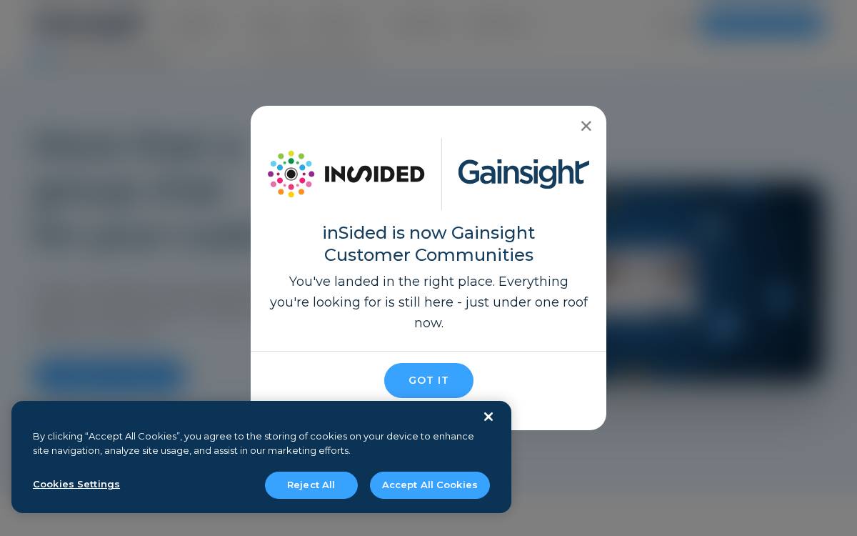 Insided website preview