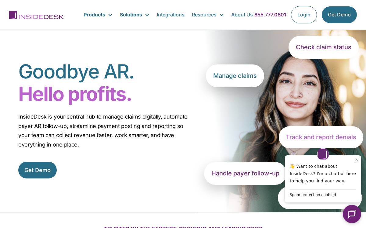Insidedesk website preview