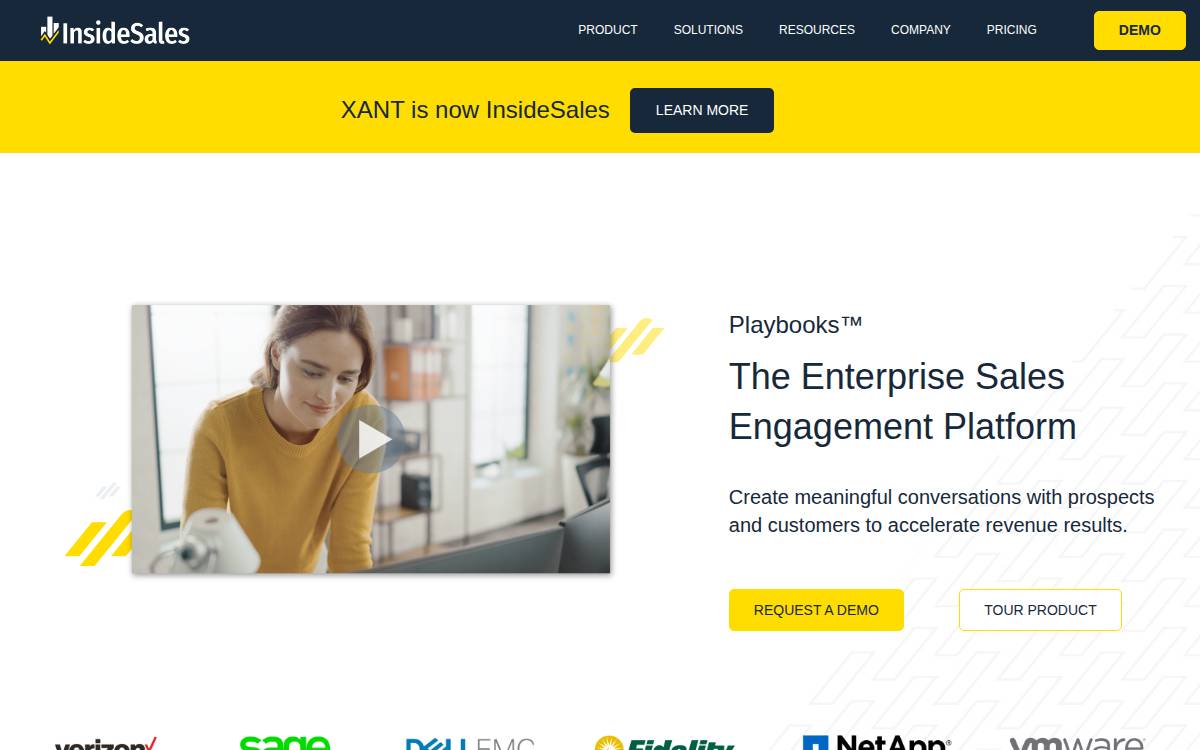InsideSales website preview