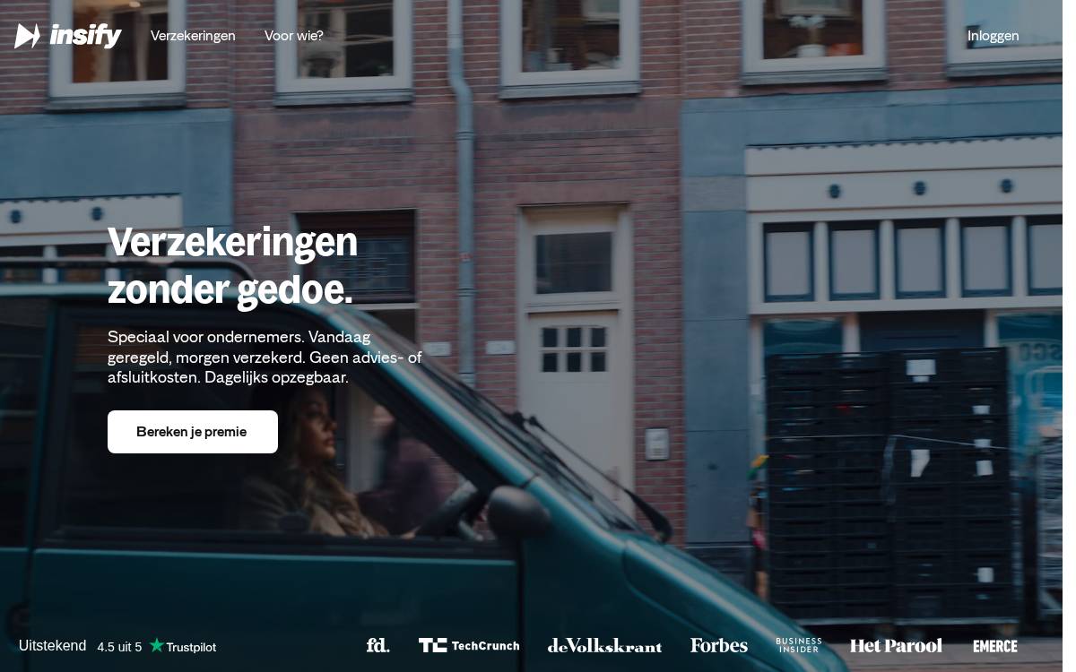 Insify website preview