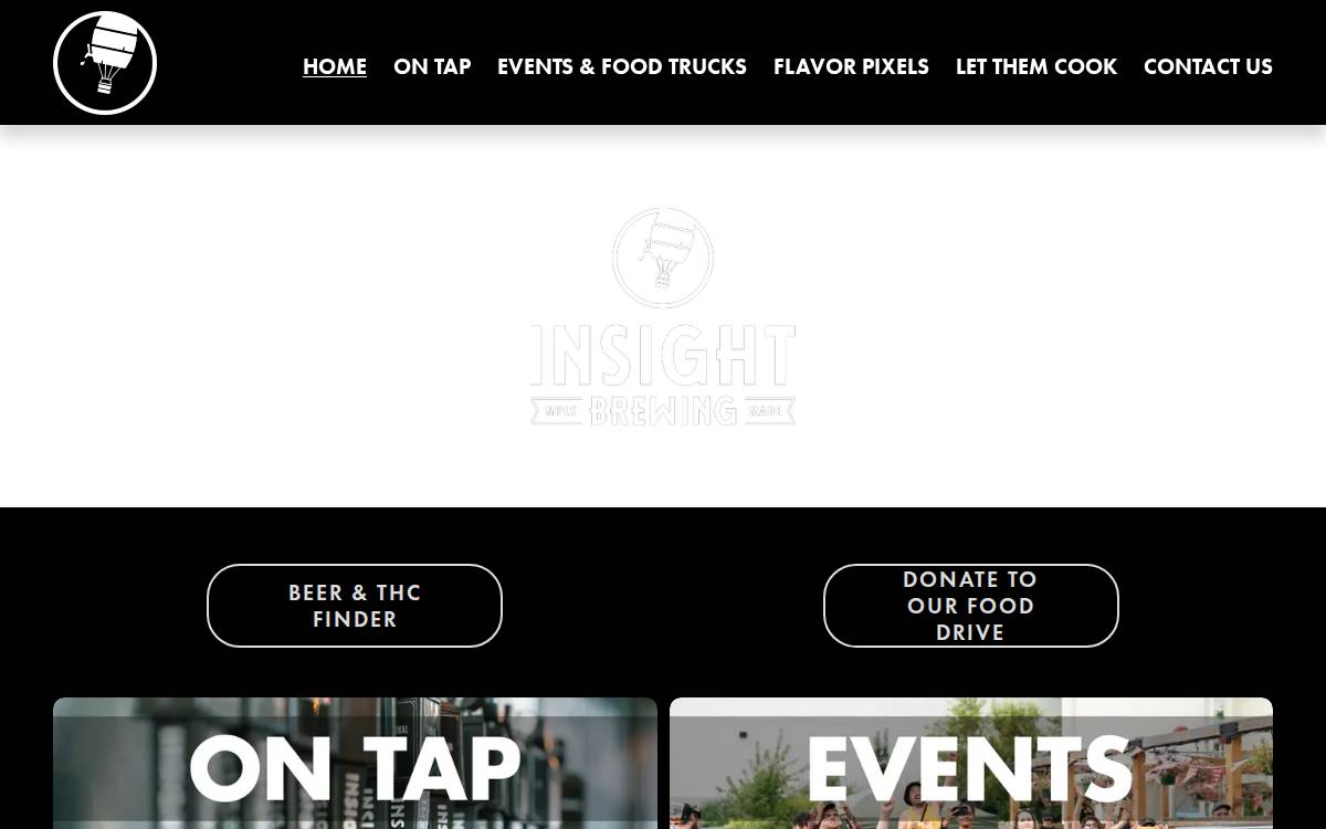 Insight Brewing website preview