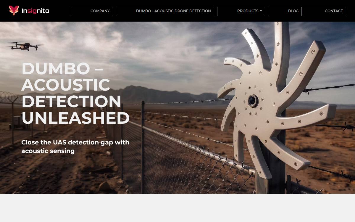 Insignito website preview