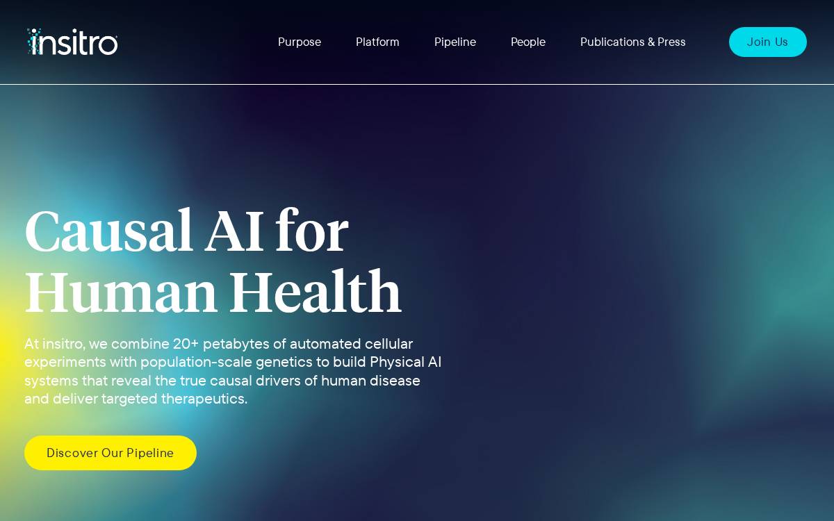 Insitro website preview