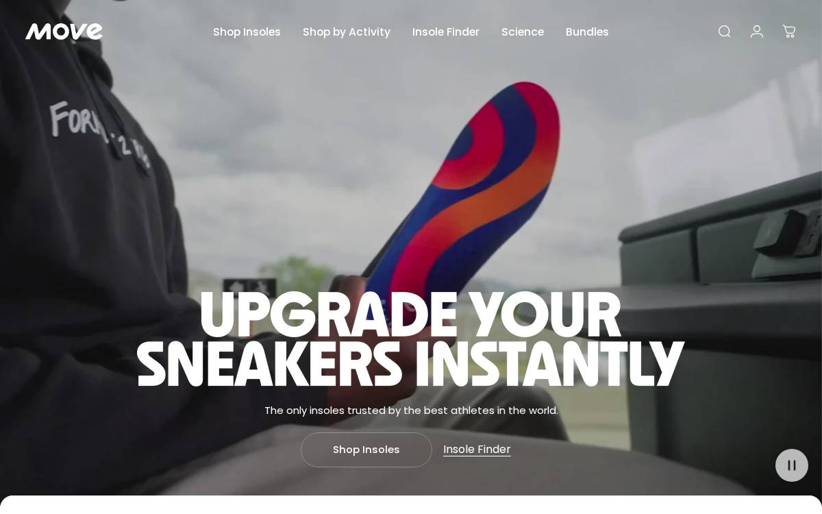 Insoles designed for game day website preview