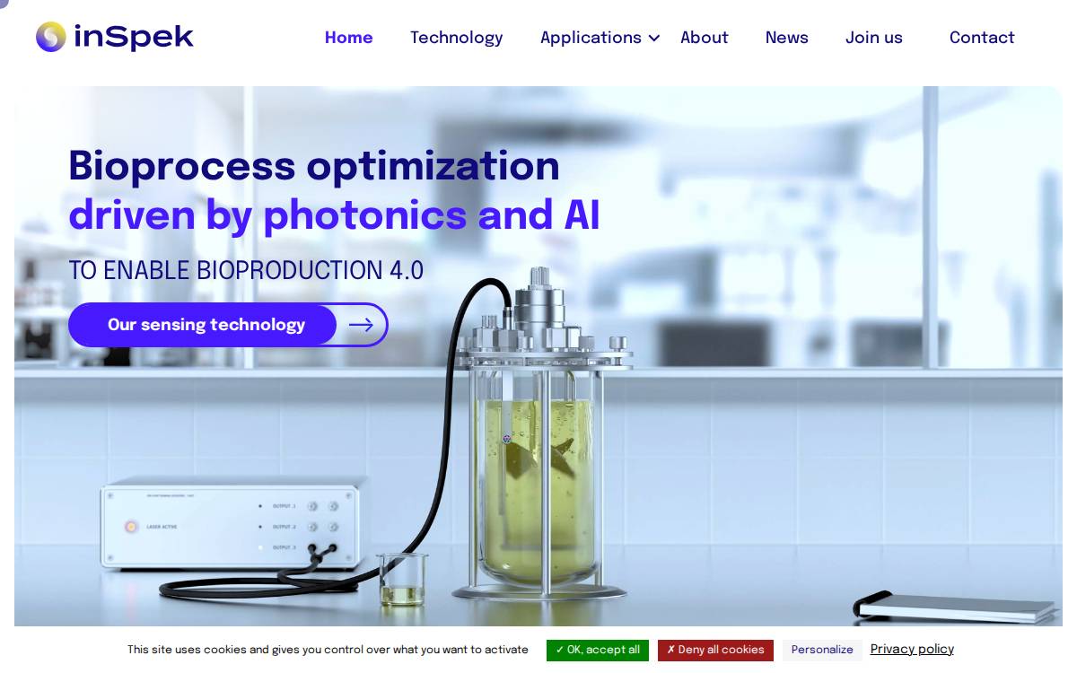 InSpek website preview