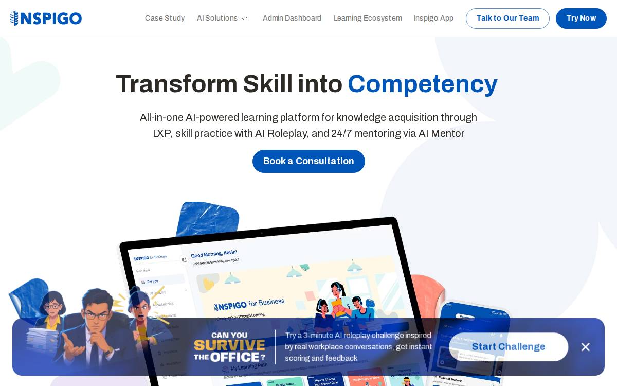 Inspigo website preview