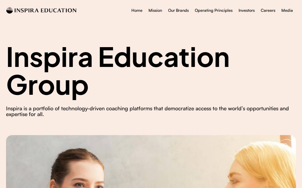 Inspira Education website preview