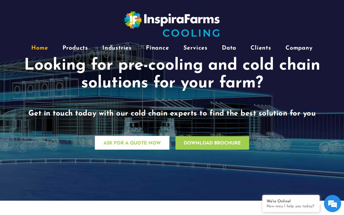 Inspirafarms website preview