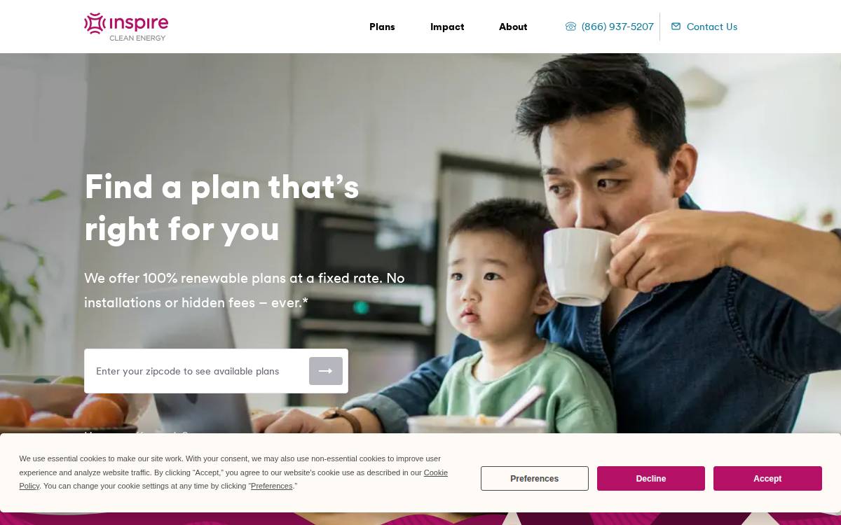 Inspire Energy website preview