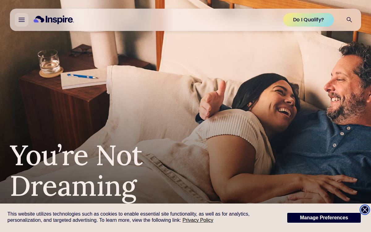 Inspire Medical website preview