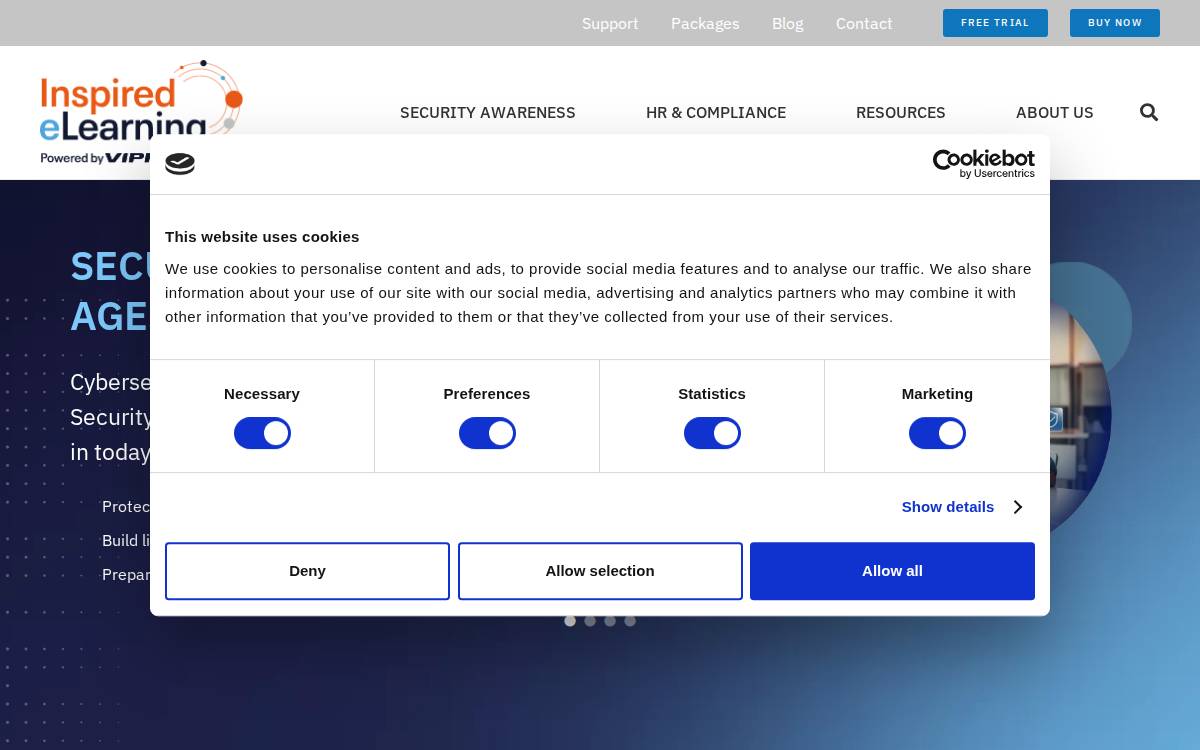 Inspiredelearning website preview